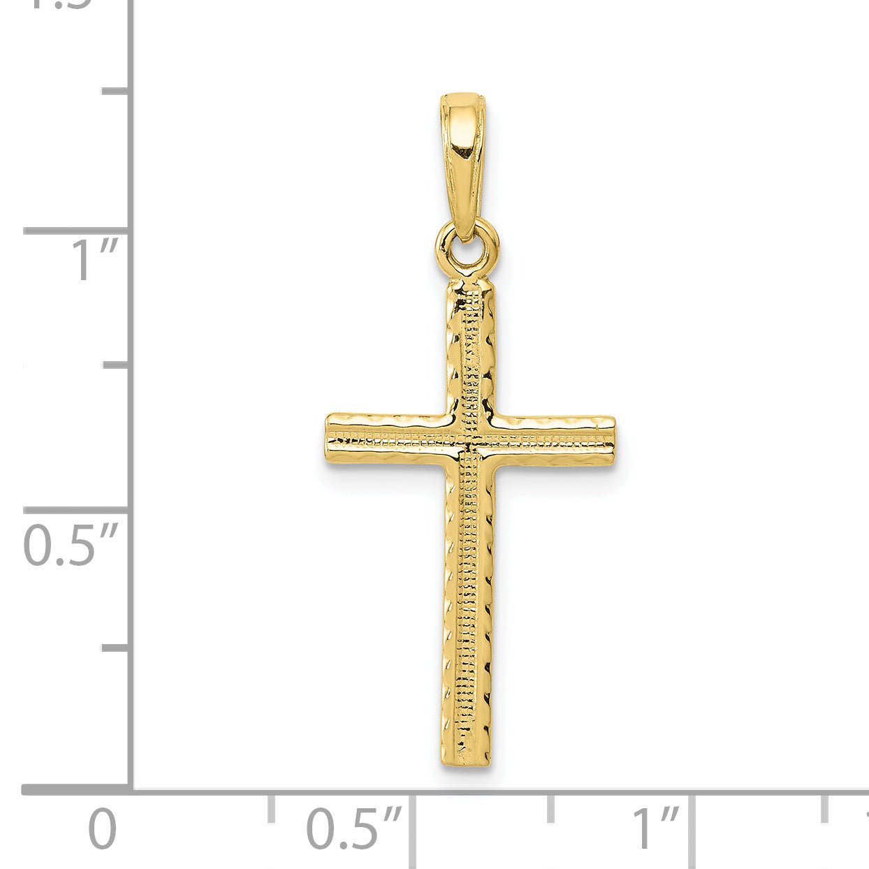 10K Latin Cross Pendant