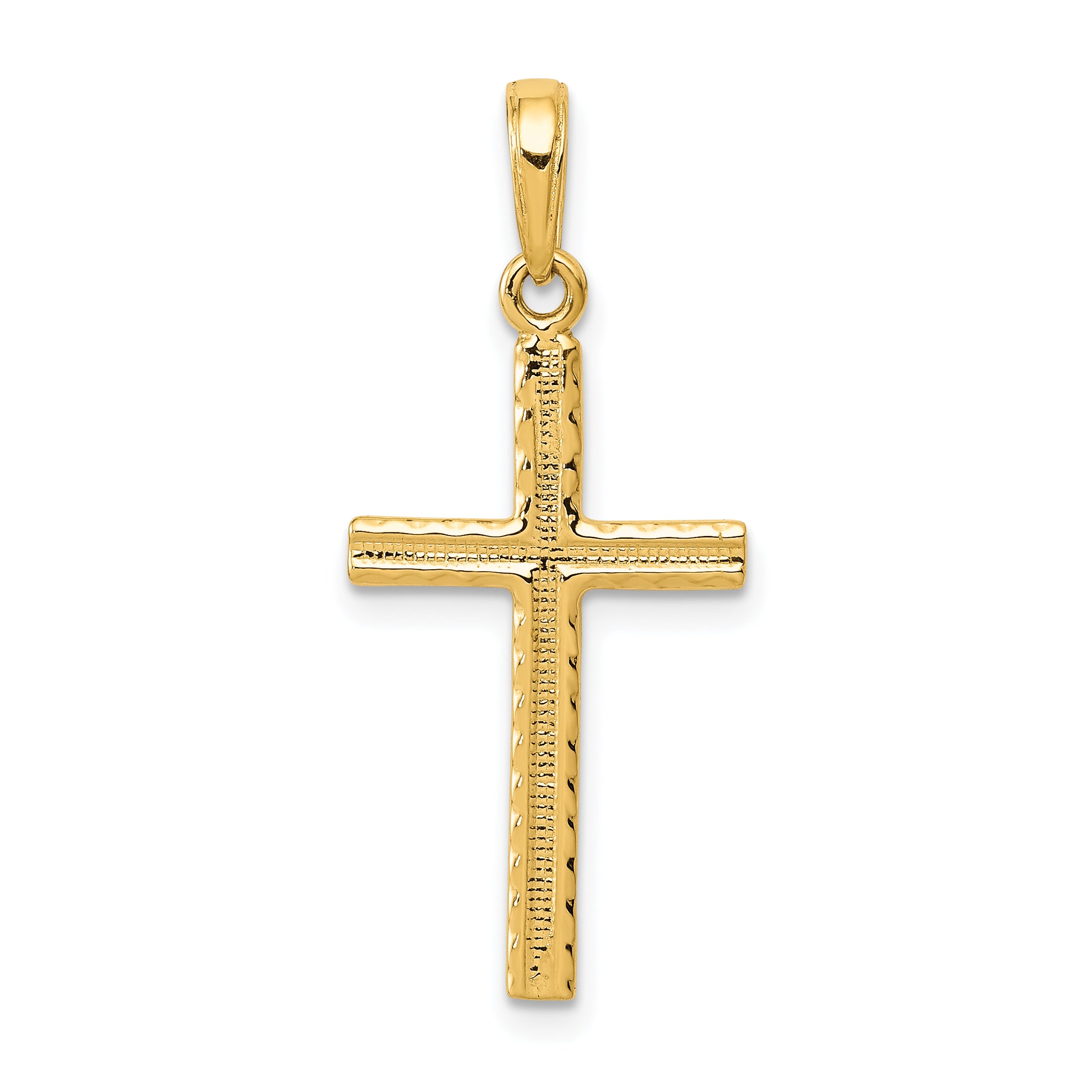 10K Latin Cross Pendant