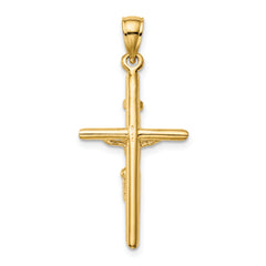 10K INRI Crucifix Pendant