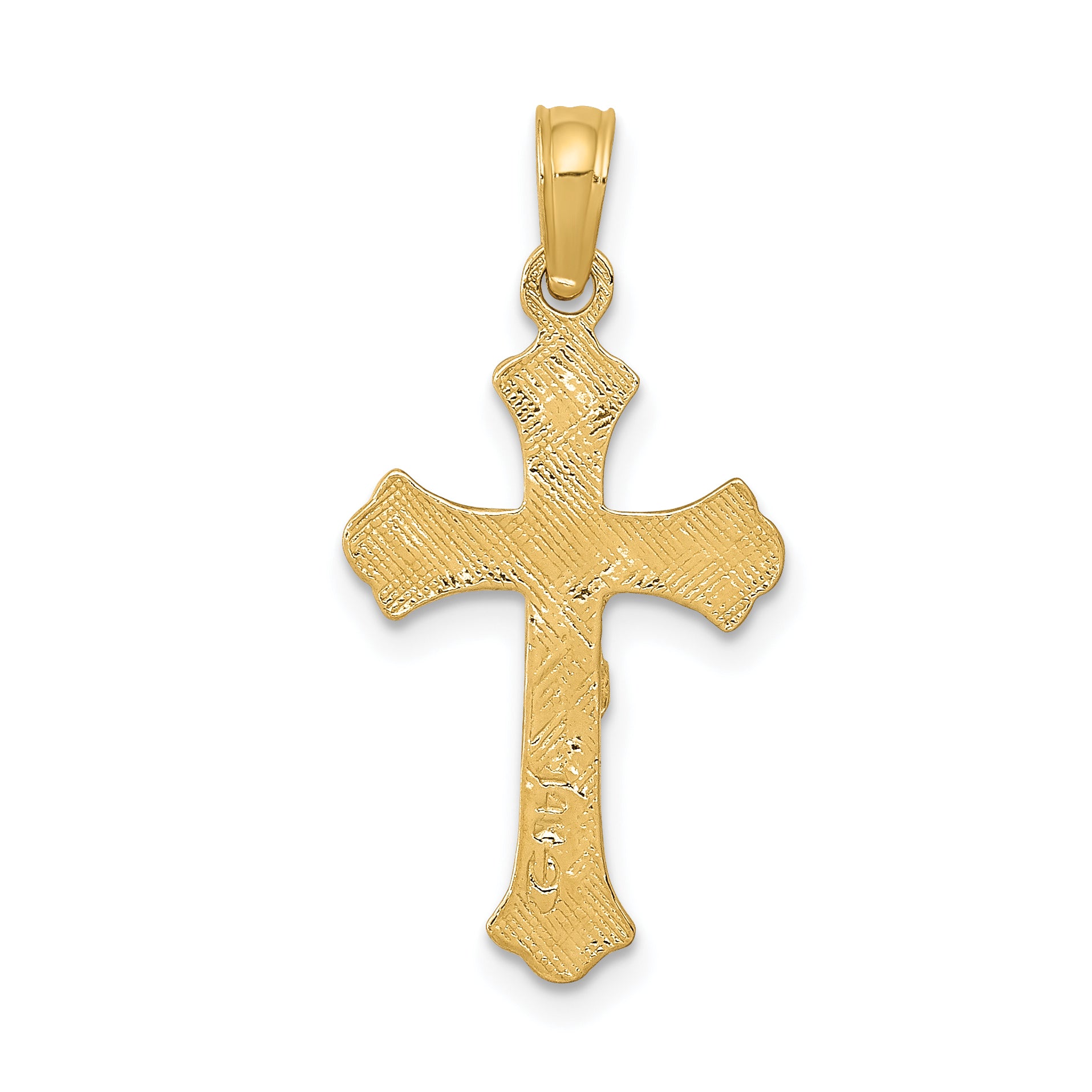 10K INRI Crucifix Charm