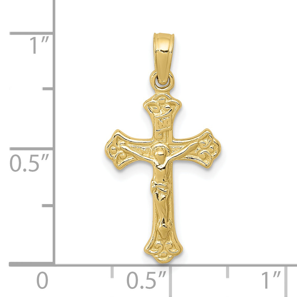 10K INRI Crucifix Charm