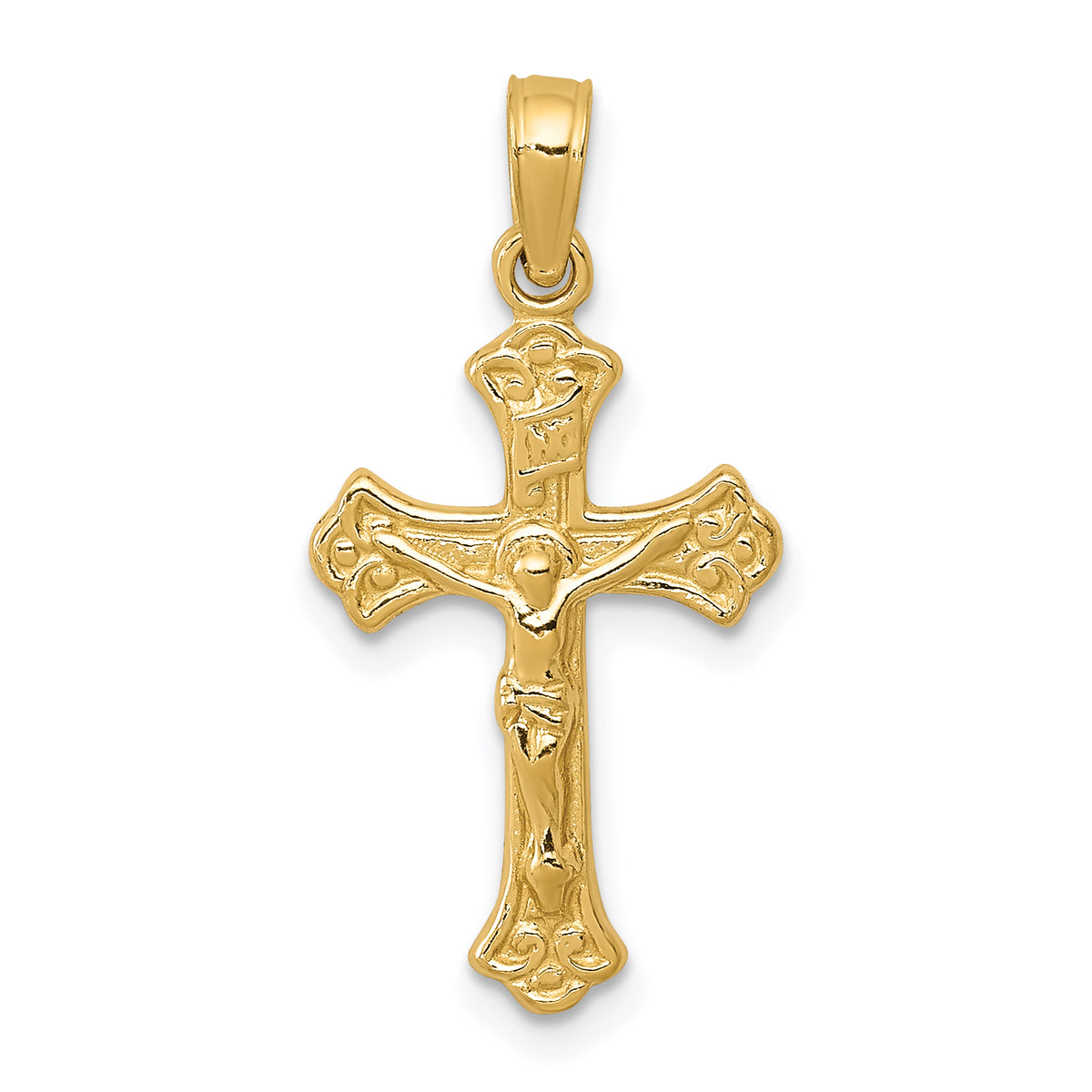 10K INRI Crucifix Charm