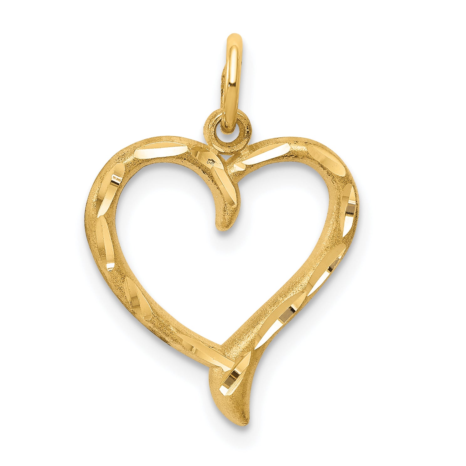 10k Heart Charm