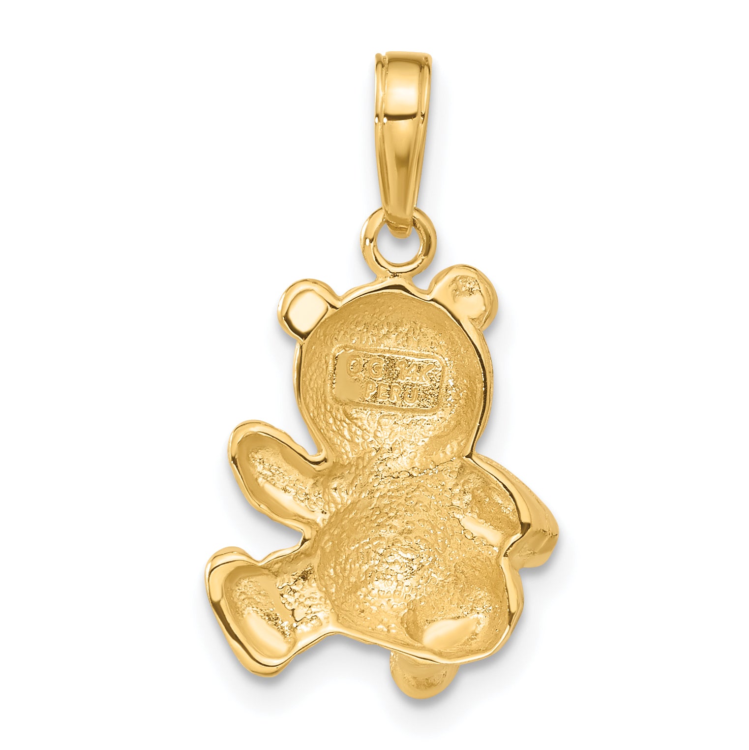 10K Teddy Bear Pendant