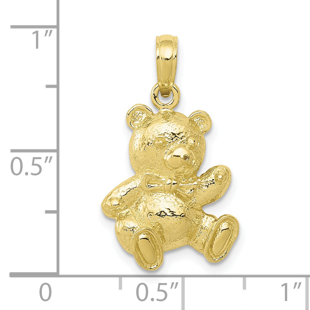 10K Teddy Bear Pendant