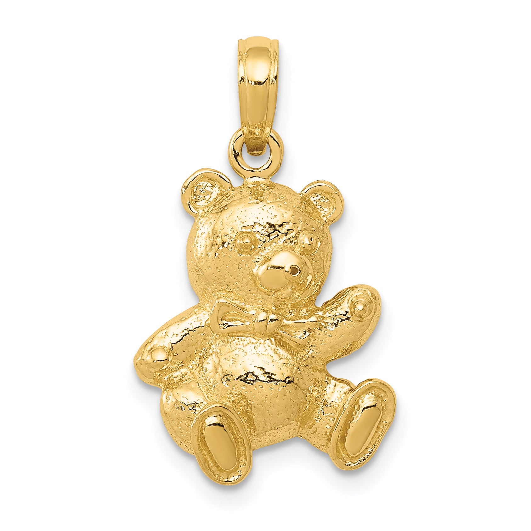 10K Teddy Bear Pendant