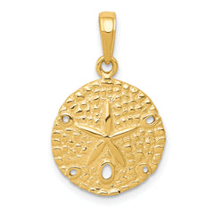 10K Sand Dollar Pendant