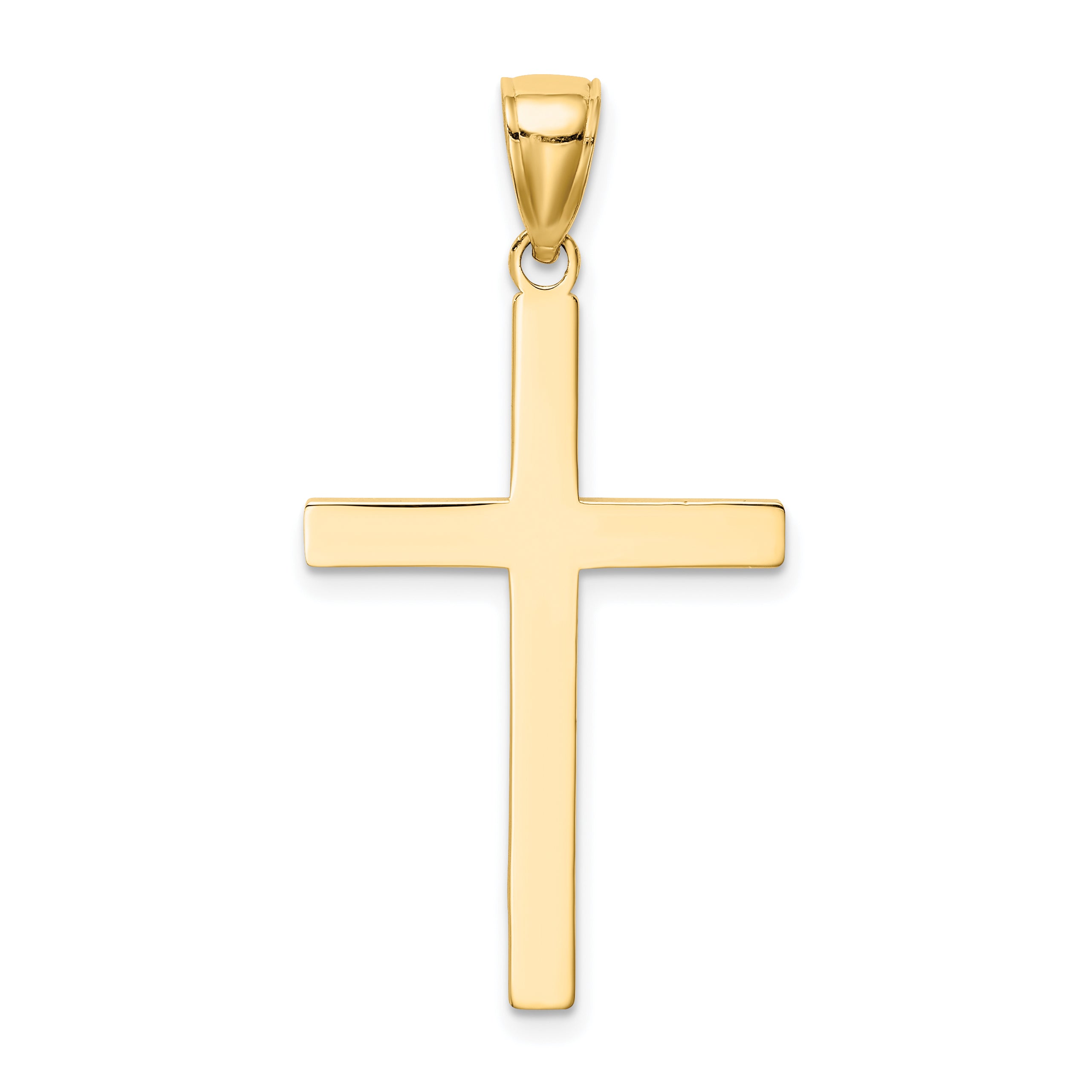 10k Polished Cross Pendant