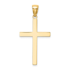 10k Polished Cross Pendant