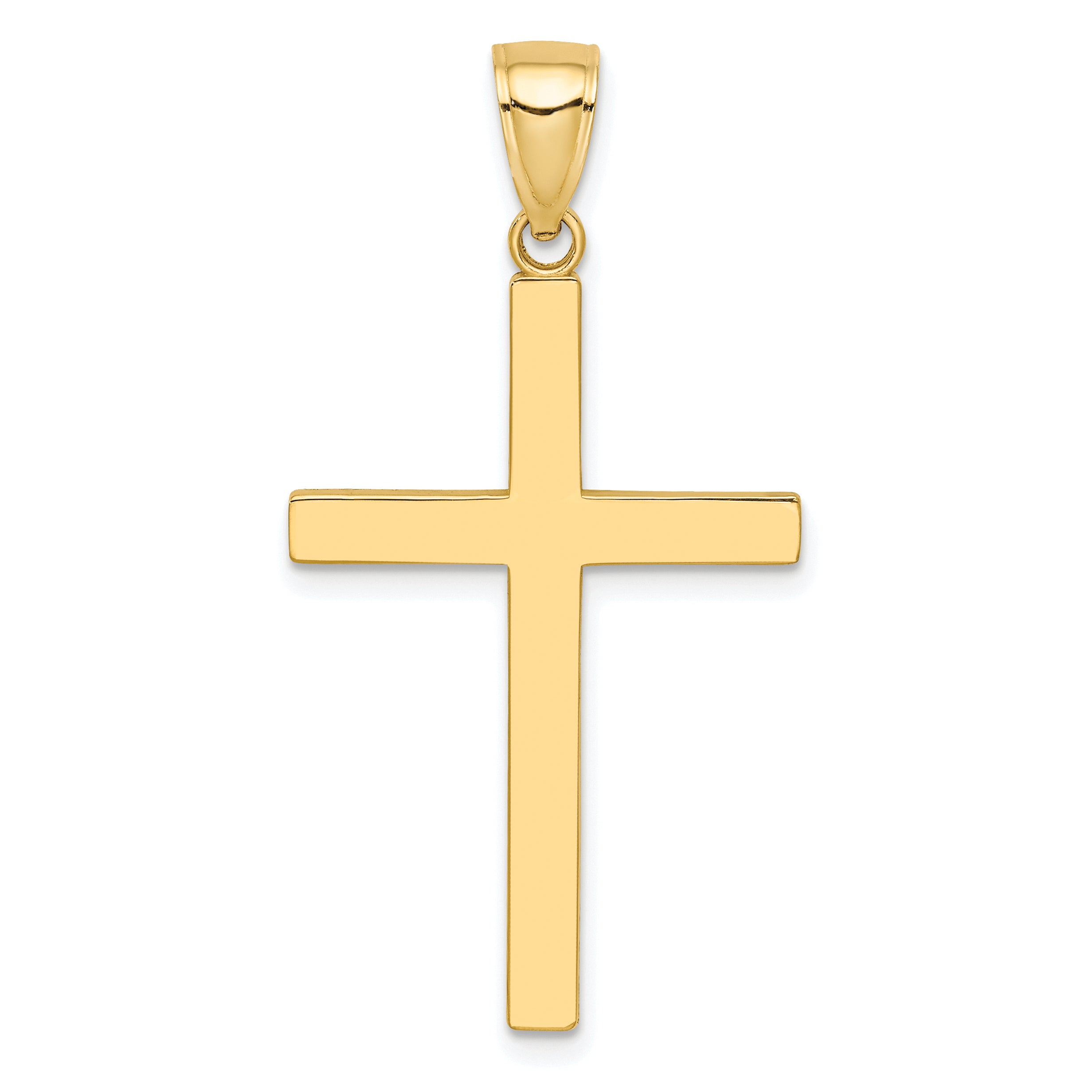 10k Polished Cross Pendant