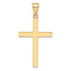 10k Polished Cross Pendant