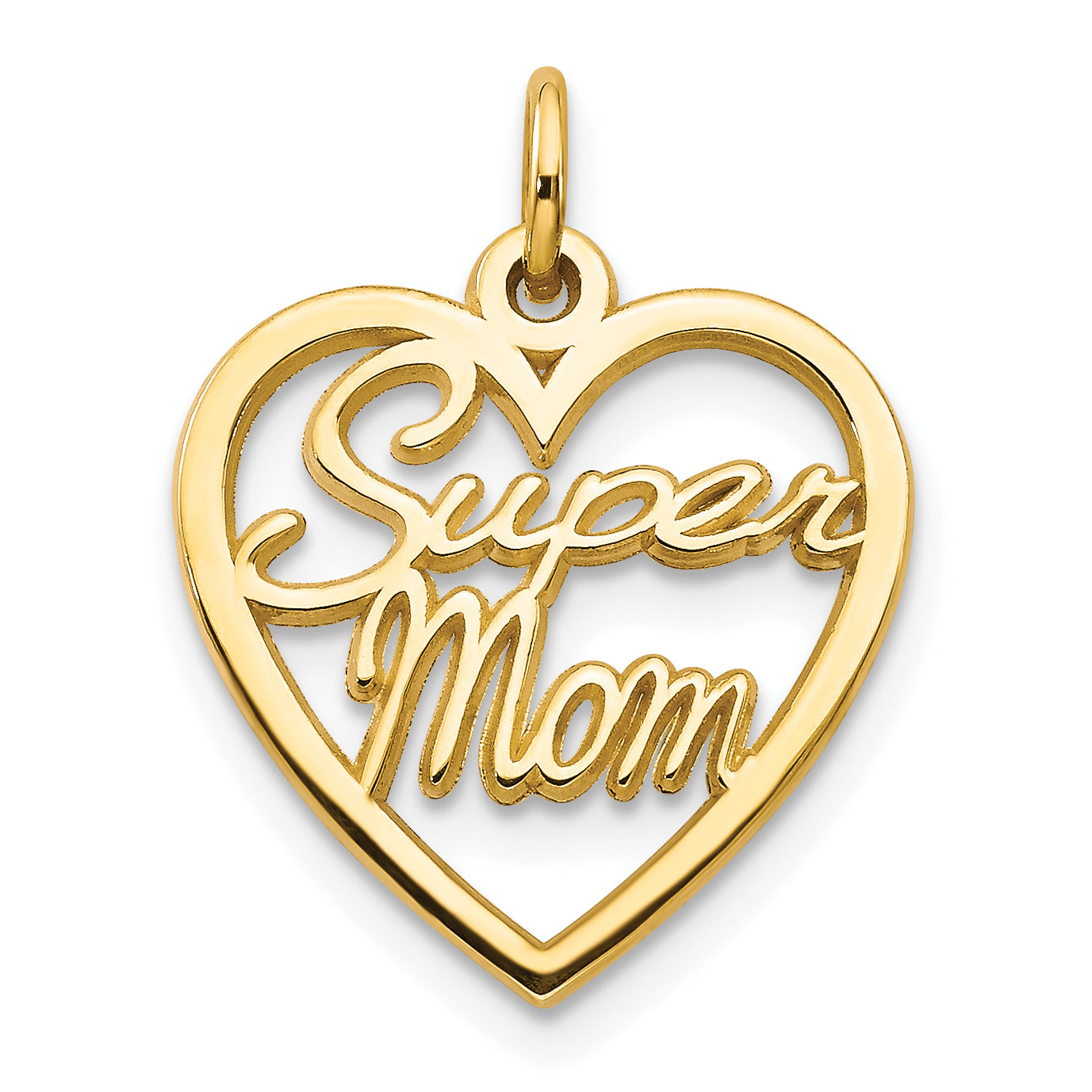 10K SUPER MOM Charm