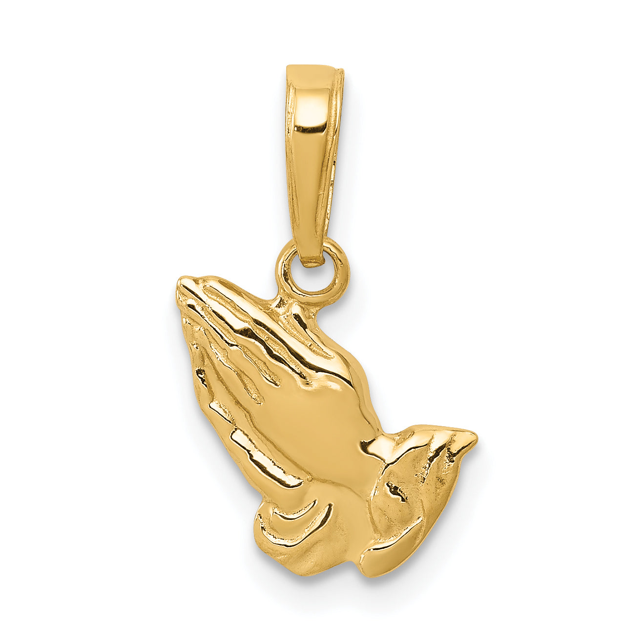 10K Praying Hands Pendant