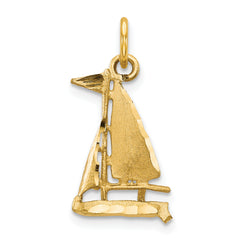 10k Sailboat Charm