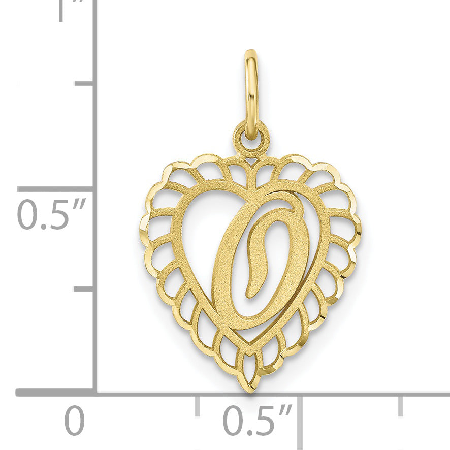 10k Initial O Charm