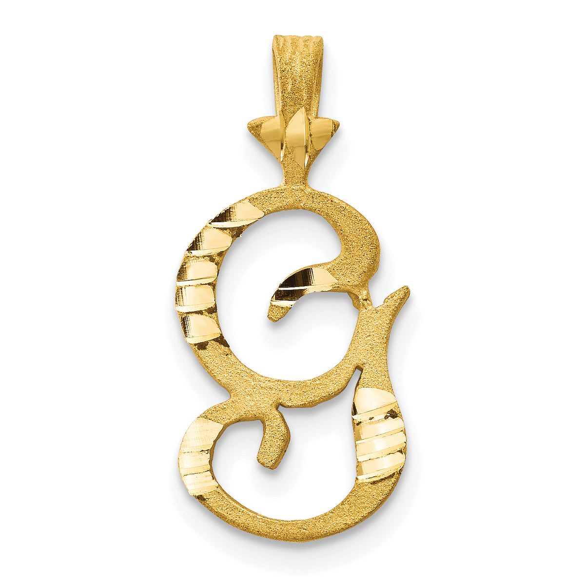 10k Initial G Pendant