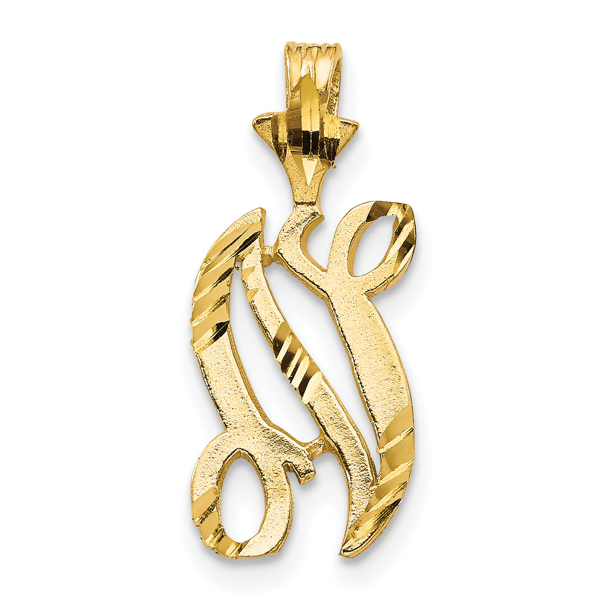 10k Initial N Pendant