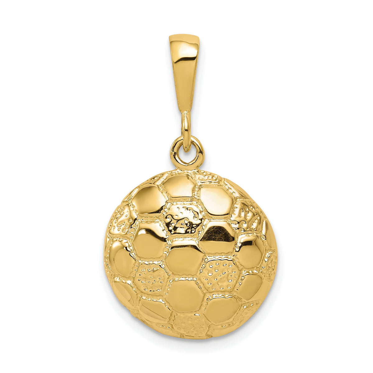 10K Soccer Ball Charm