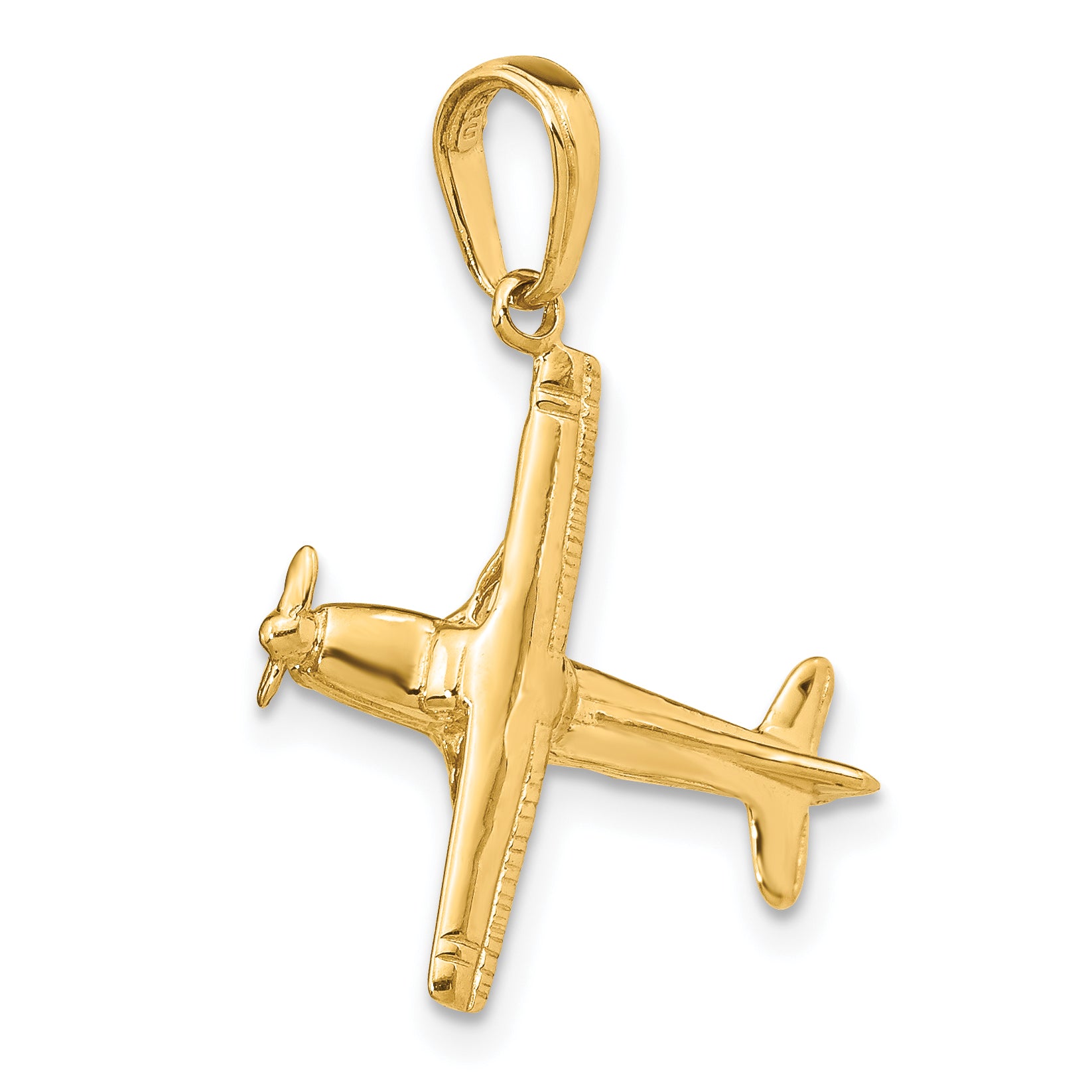 10k 3-D High-Wing Airplane Pendant