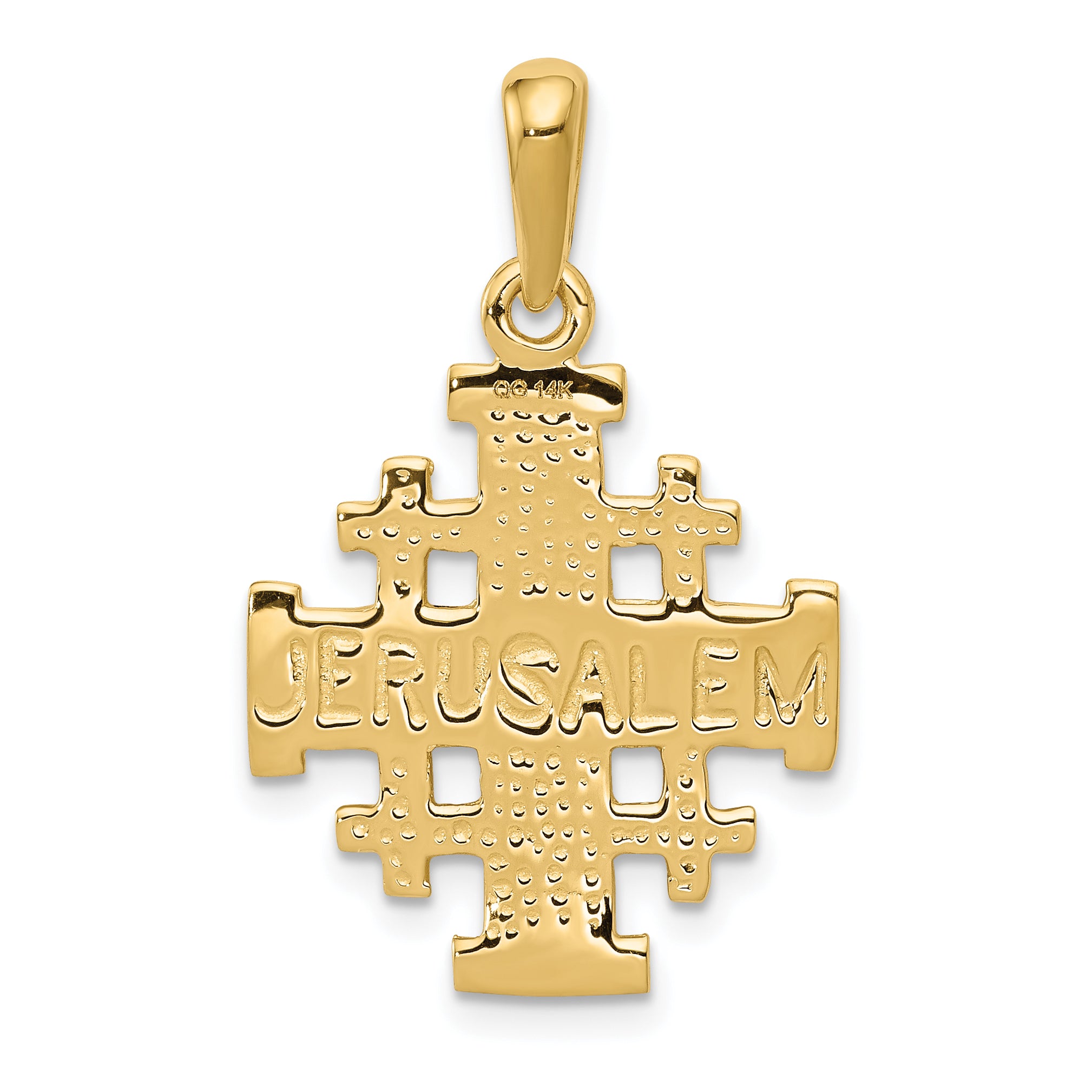 10k Jerusalem Cross Pendant