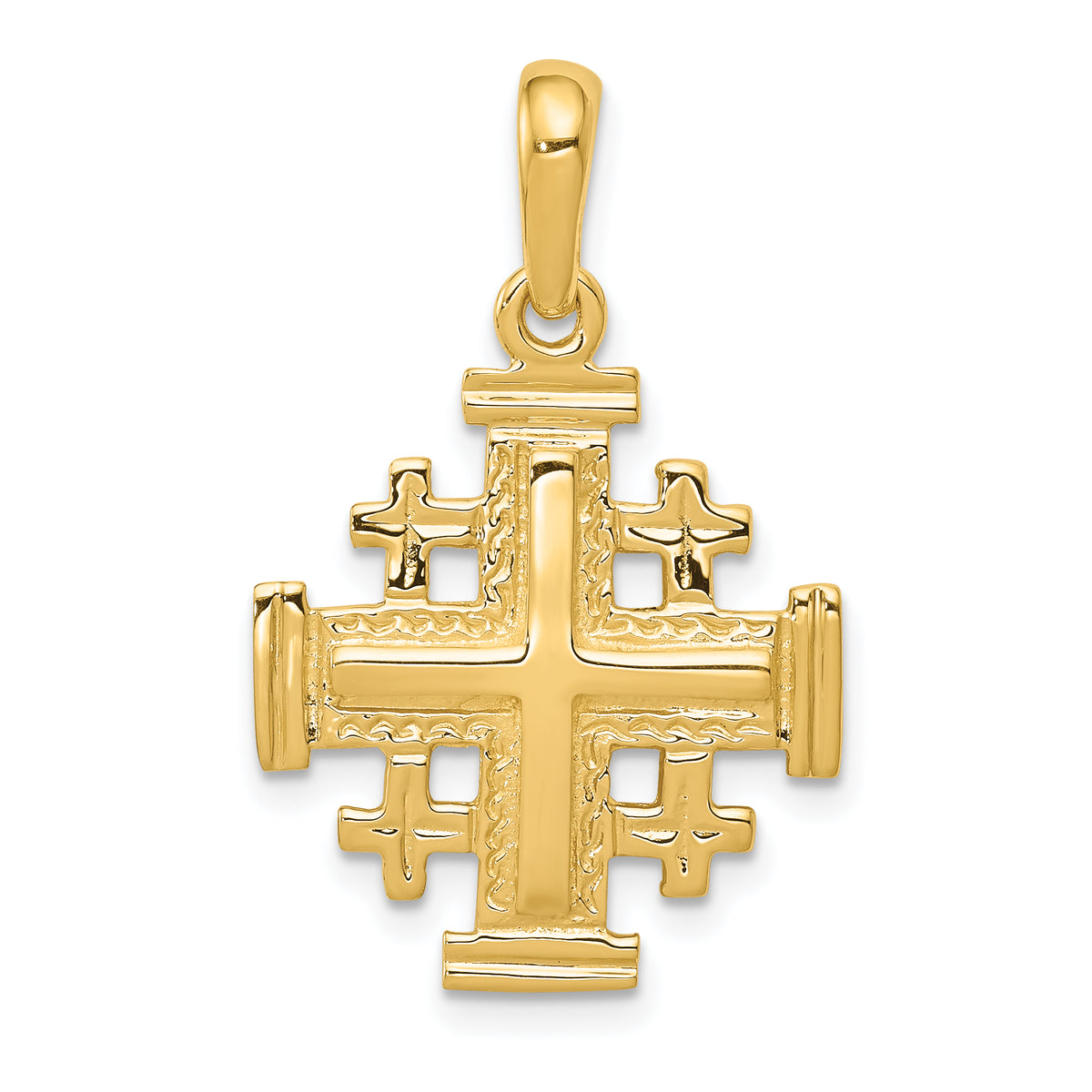 10k Jerusalem Cross Pendant