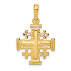 10k Jerusalem Cross Pendant