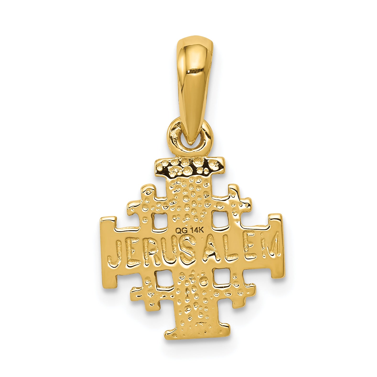 10k Jerusalem Cross Charm