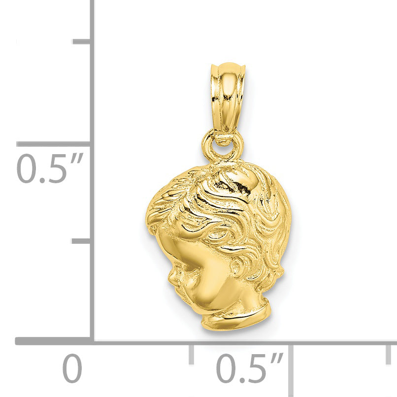 10k Boy Head Charm