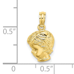 10k Boy Head Charm