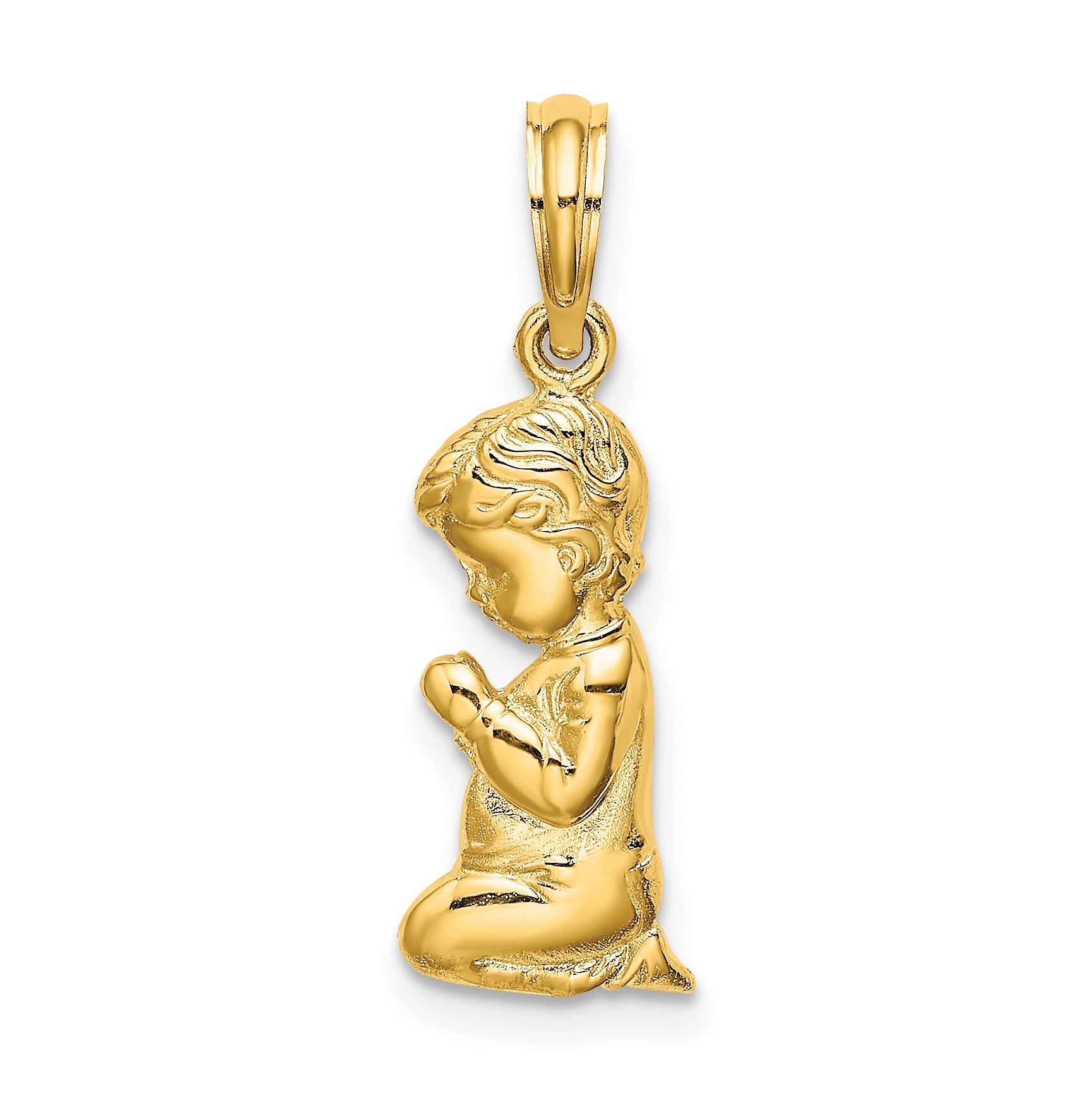 10k Praying Boy Charm