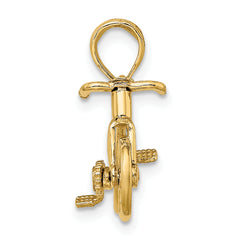 10k 3-D Moveable Bicycle Charm