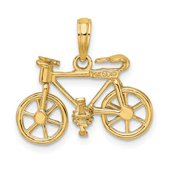 10k 3-D Moveable Bicycle Charm