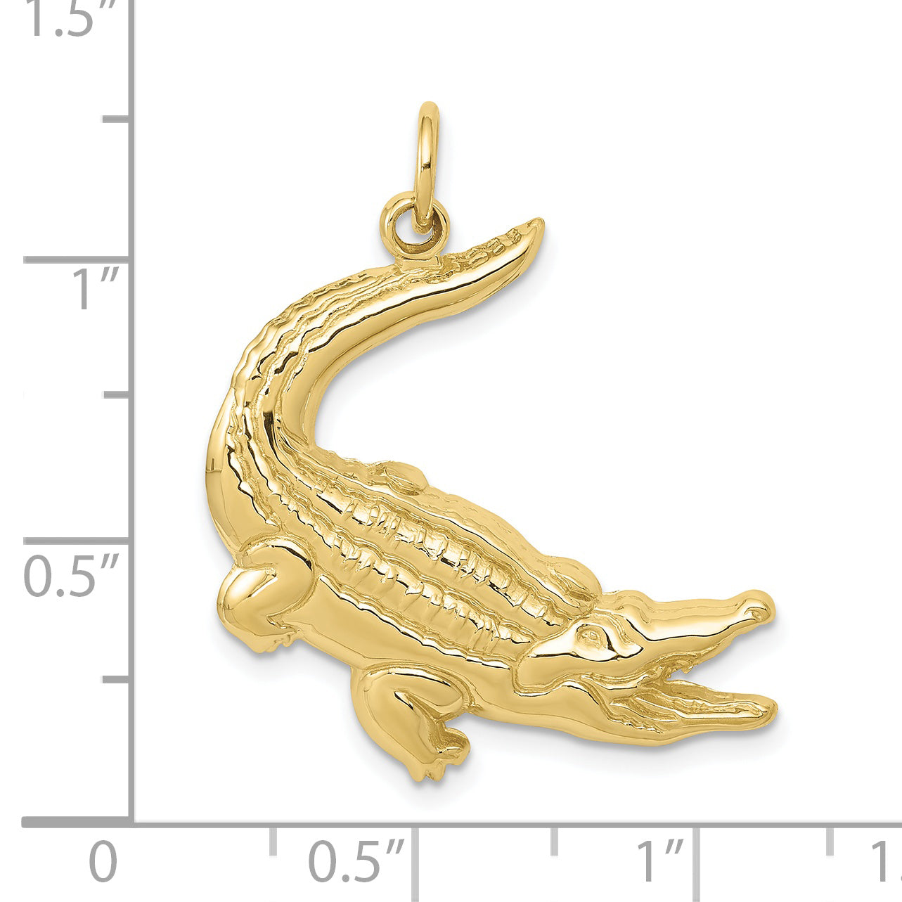 10k Alligator Charm