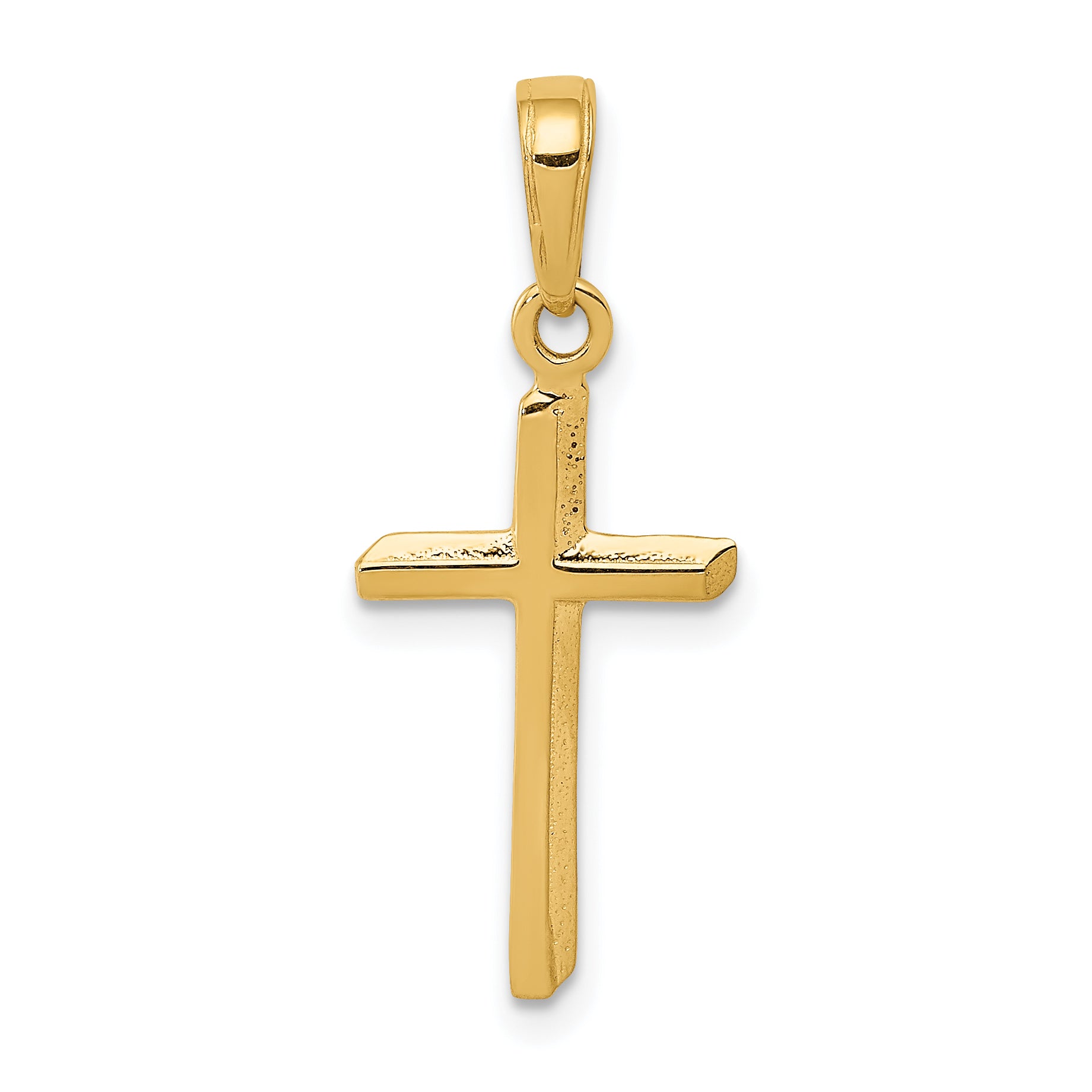 10k Polished Cross Pendant