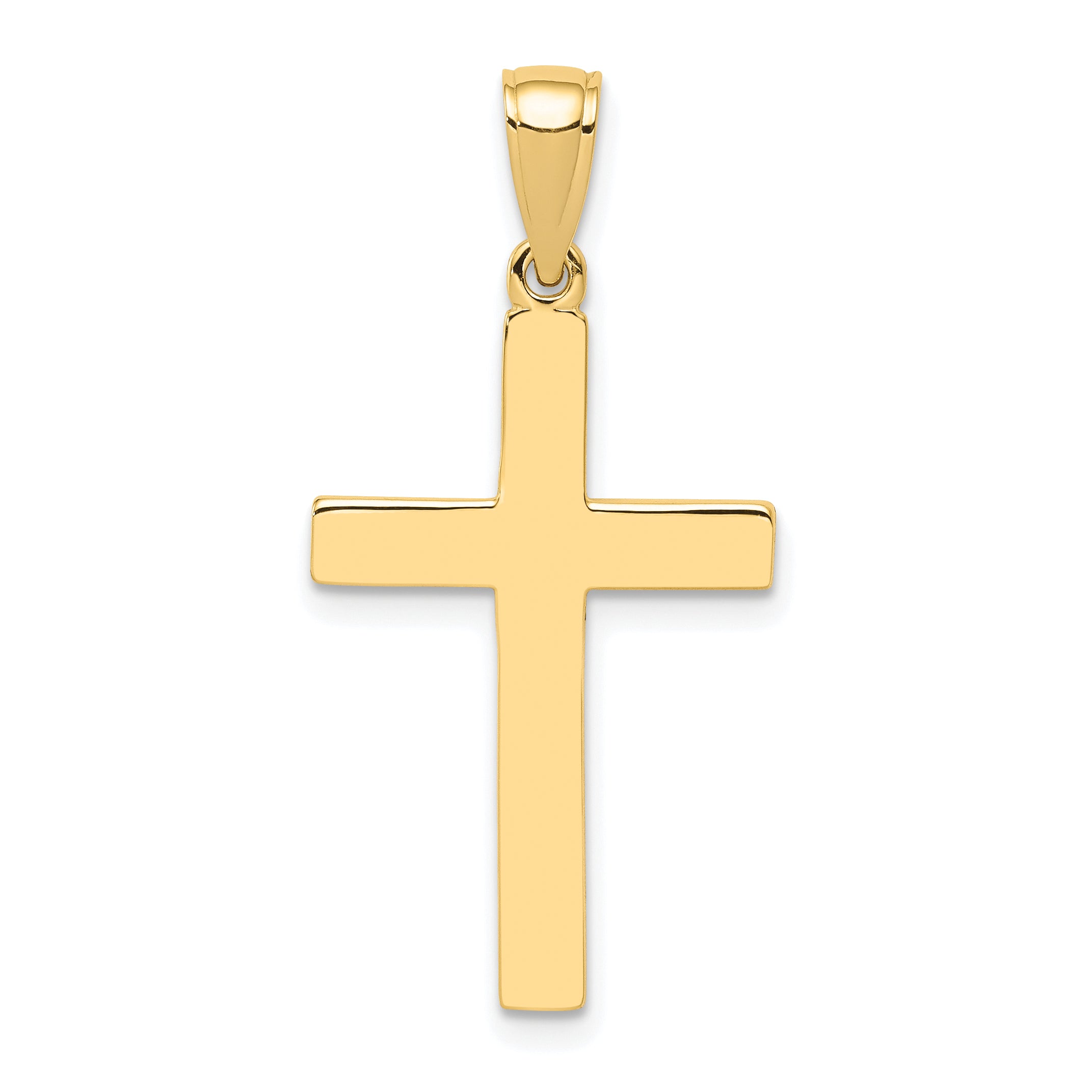 10k Polished Cross Pendant