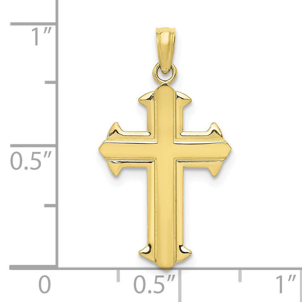 10k Polished Cross Pendant