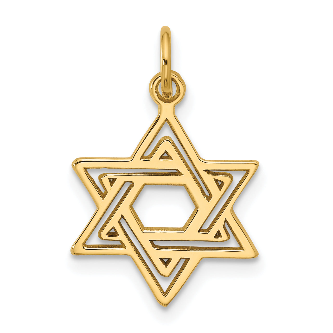 10k Jewish Star Charm