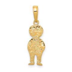 10K Boy with Hands in Pocket Pendant