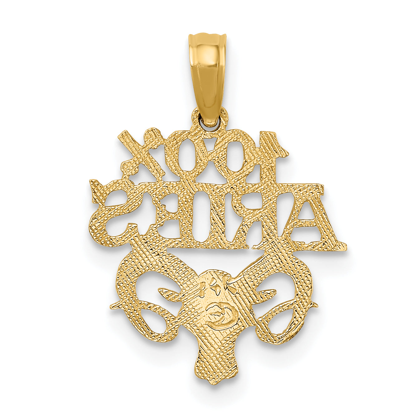 10K 100% ARIES Zodiac Charm