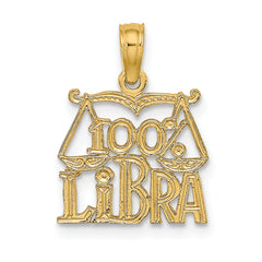 10K 100% LIBRA Zodiac Charm