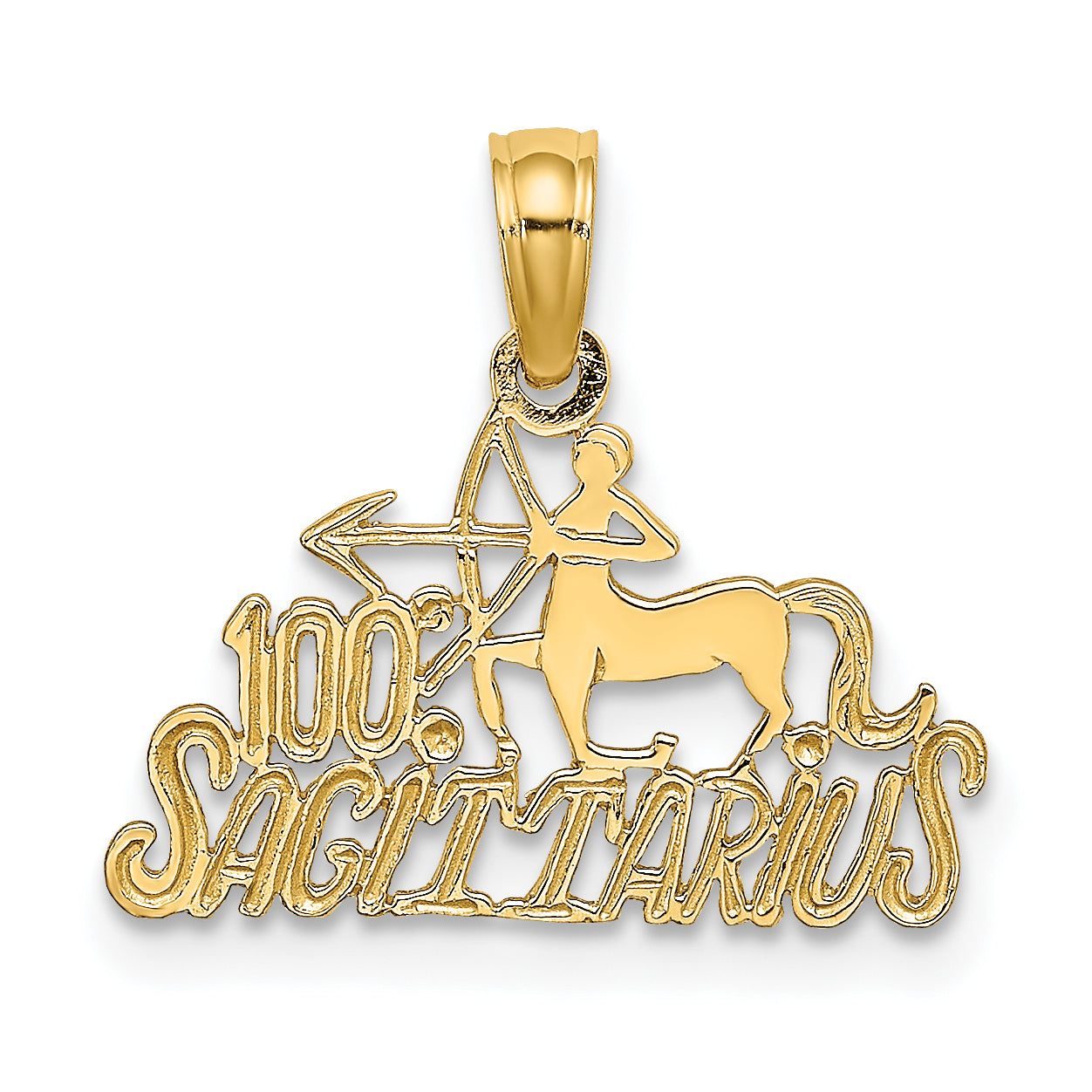 10K 100% SAGITTARIUS Zodiac Charm