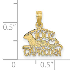 10K 100% CAPRICORN Zodiac Charm