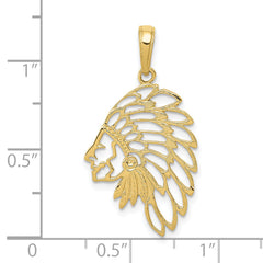 10k Headdress Profile Pendant