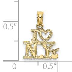 10K I HEART NY Charm