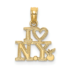 10K I HEART NY Charm