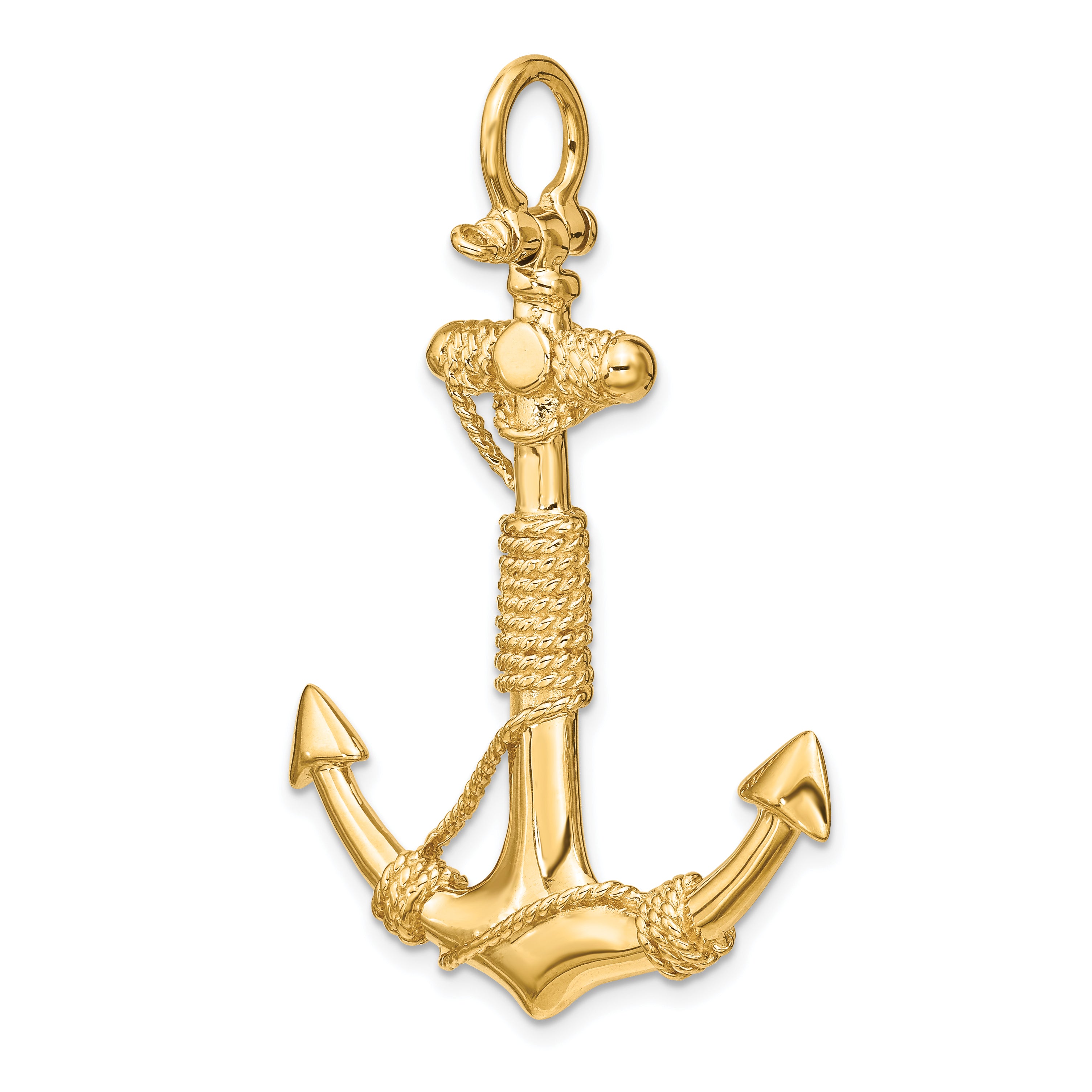 10K 3-D Solid Anchor with Rope Pendant