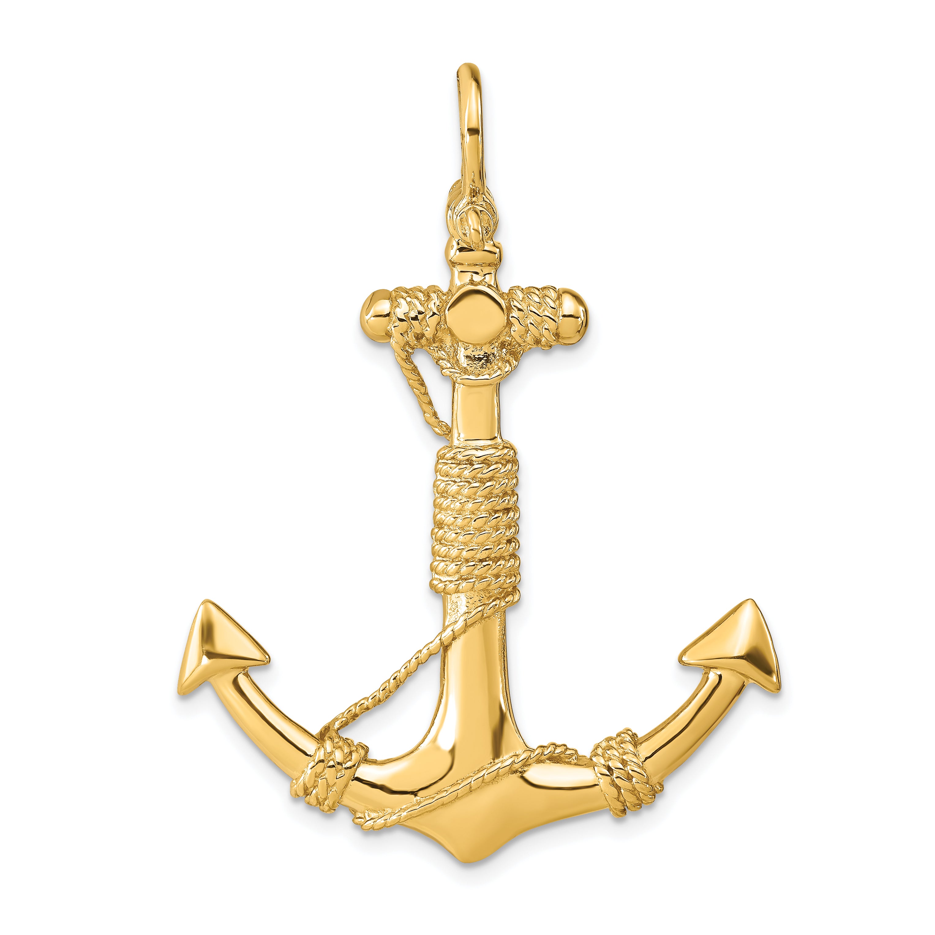 10K 3-D Solid Anchor with Rope Pendant