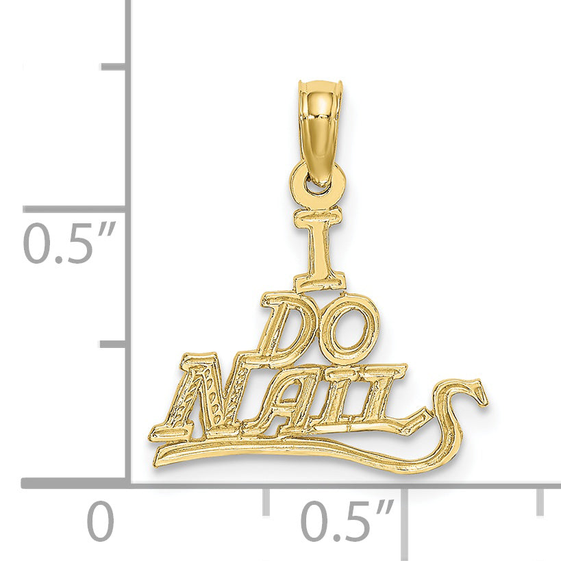 10K I DO NAILS Charm