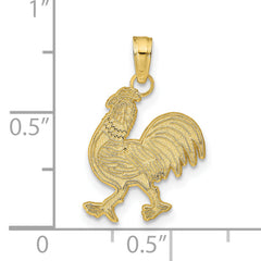 10K Rooster Pendant