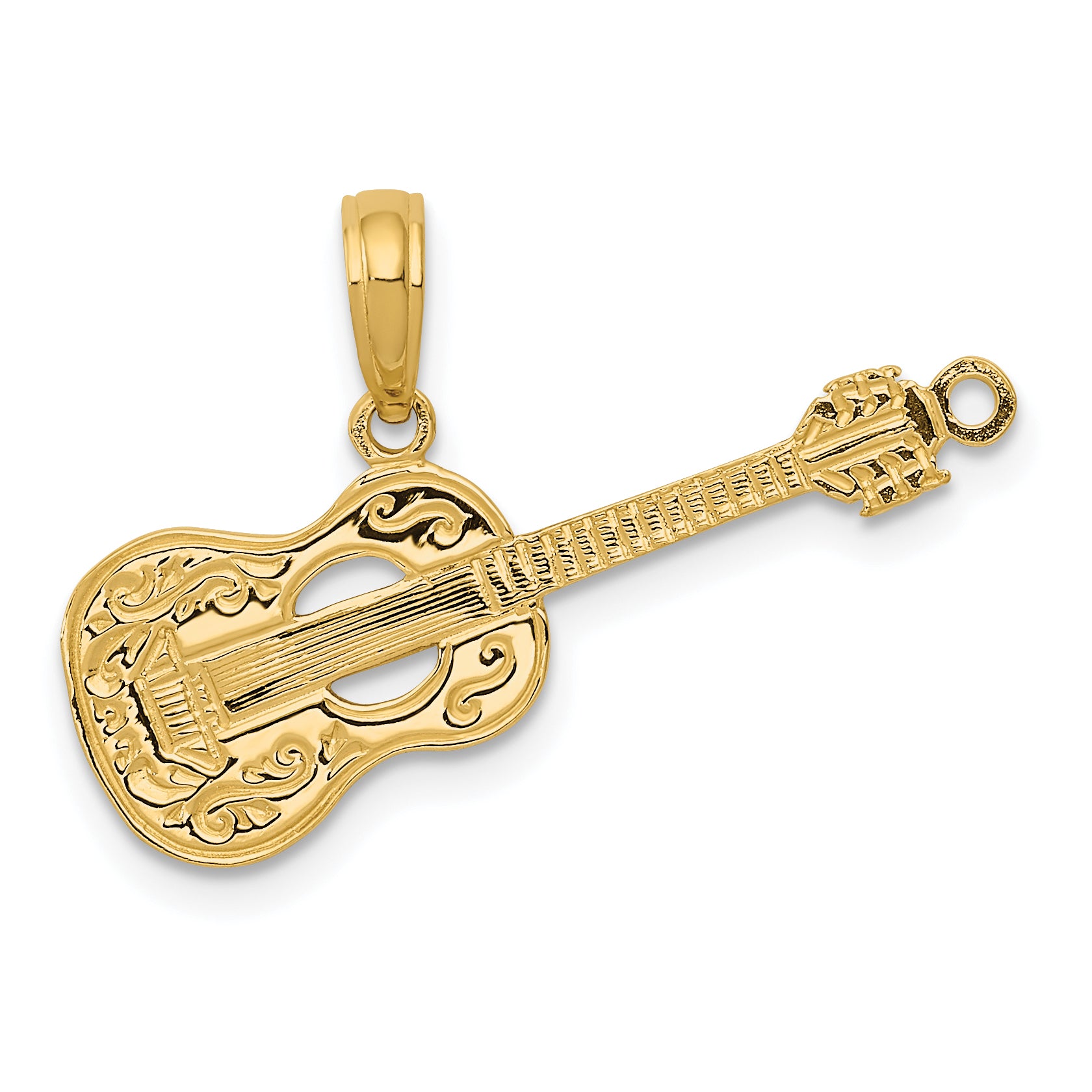 10K Guitar Pendant